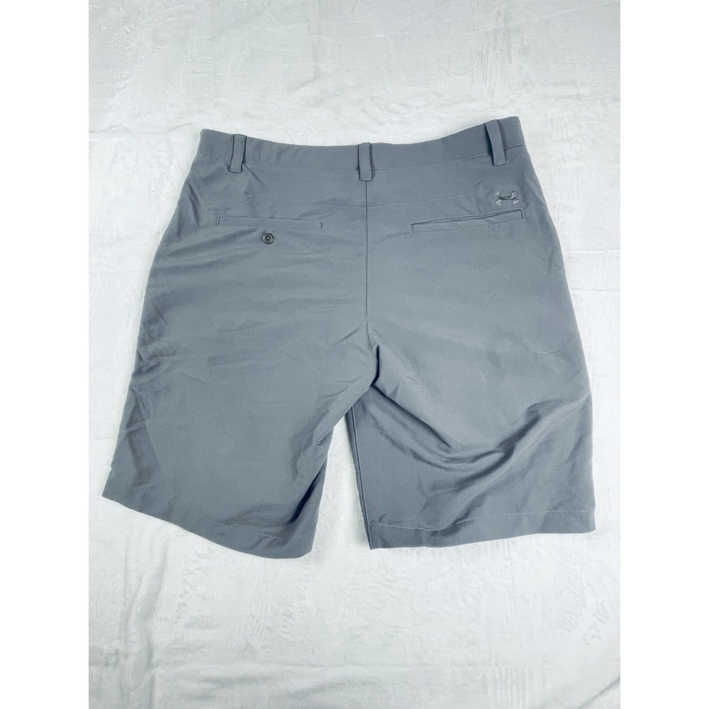Under Armour Shorts Mens Tagged 36 Waist Gray Loose Heatgear Pockets Buttons - Picture 11 of 16